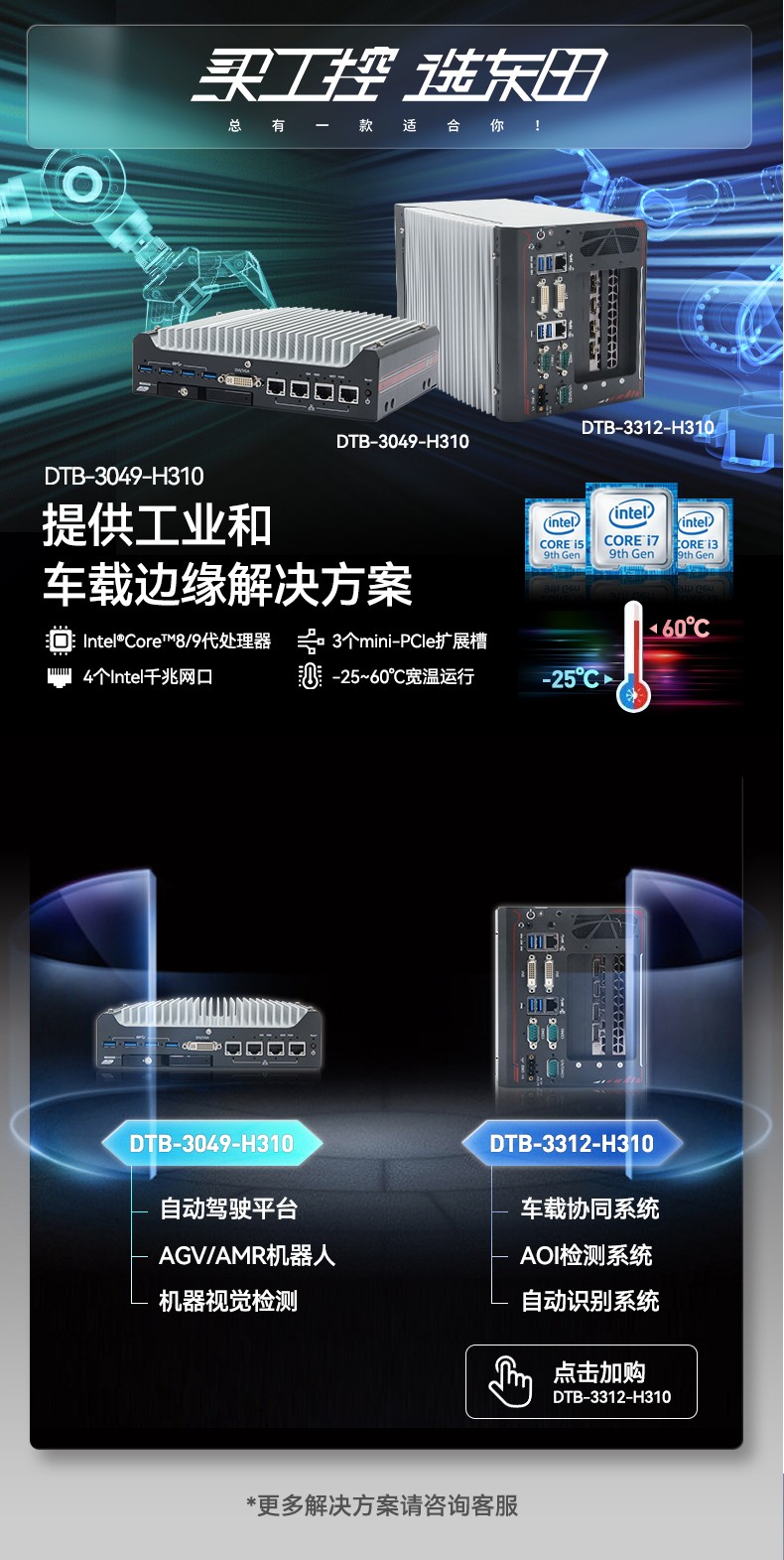 嵌入式無風扇工控機,無人駕駛主機,DTB-3312-H310.jpg