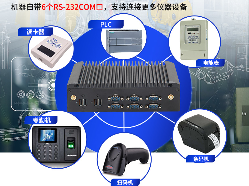 酷睿7代工業(yè)計算機|無風(fēng)扇嵌入式工控機|DTB-2042-7200U